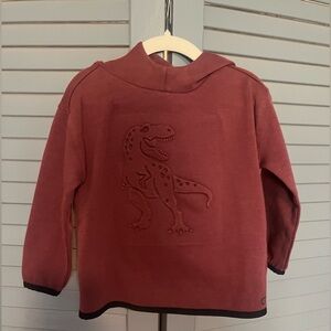 Gapfit Birgundy Dinosaur Hoodie 3 yrs